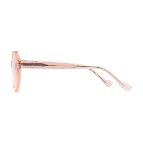 Cat-eye Transparent Pink Eyeglasses