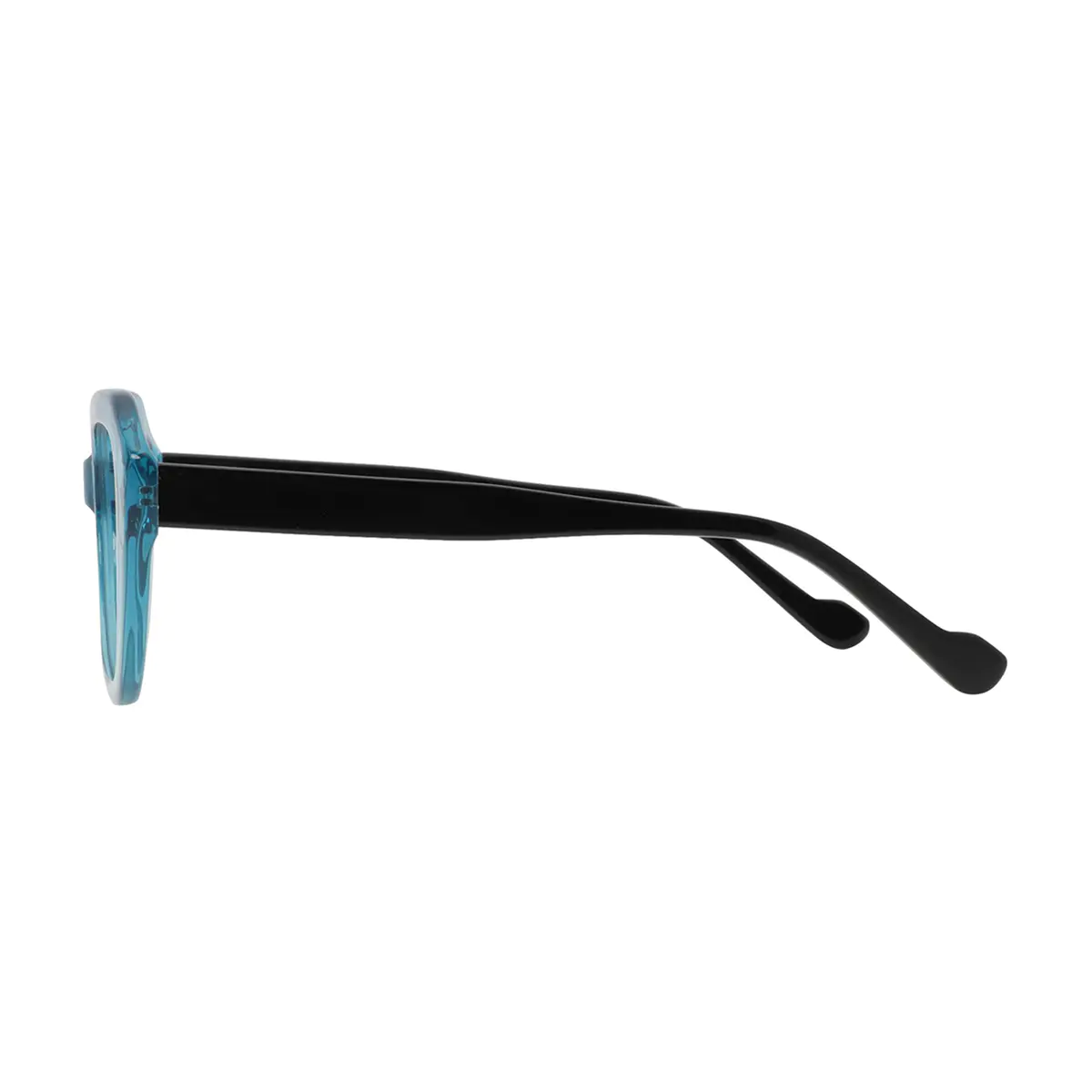 Cat-eye Transparent Blue Eyeglasses