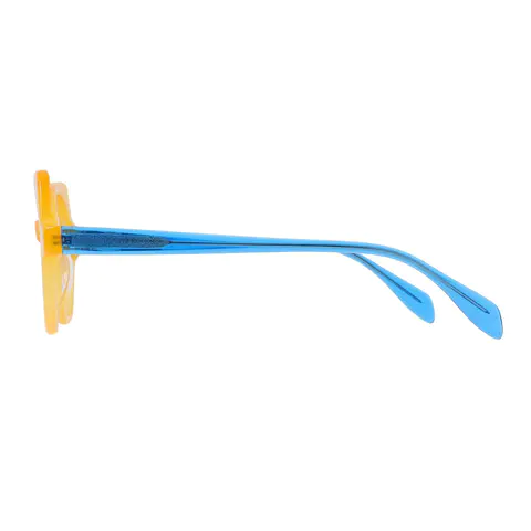 Geometric Yellow Eyeglasses