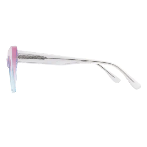 Cat-eye Pink/Blue Eyeglasses
