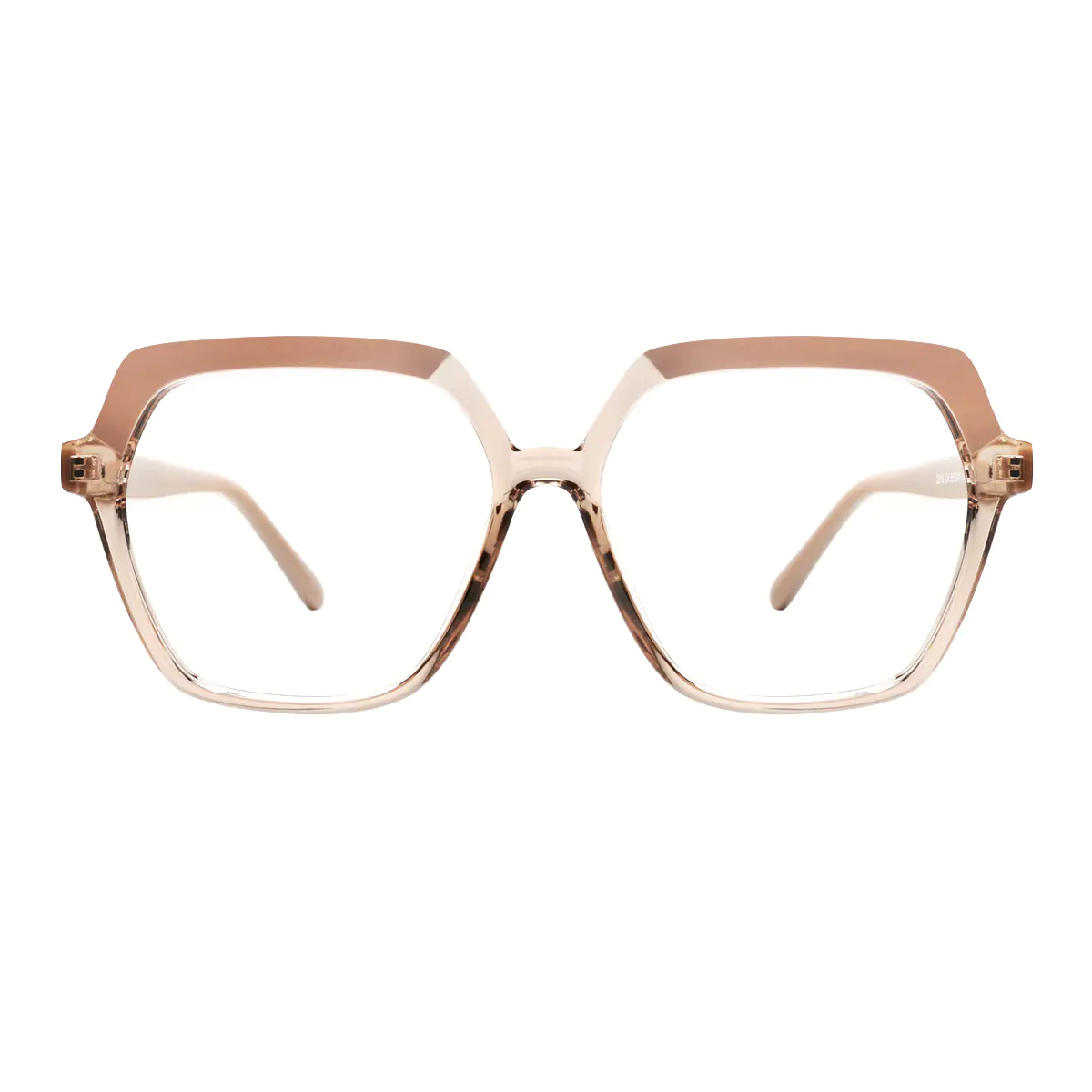 Square Brown/Light Brown Eyeglasses