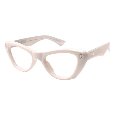 Cat-eye Transparent Pink Eyeglasses