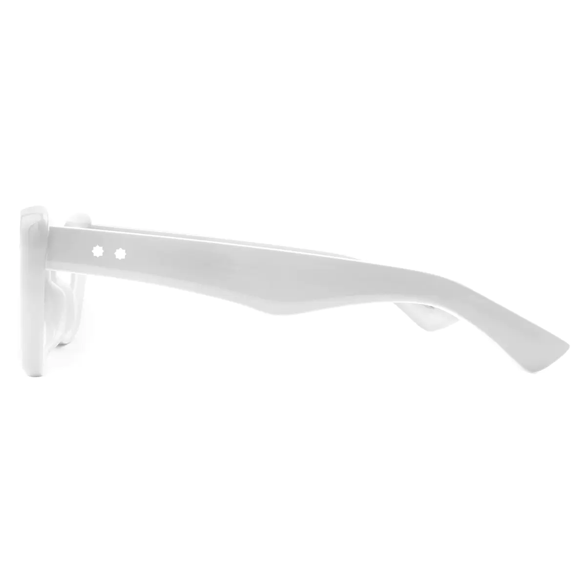 Cat-eye White Eyeglasses