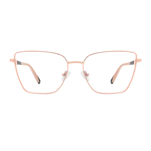 Rectangle Rose Gold Eyeglasses