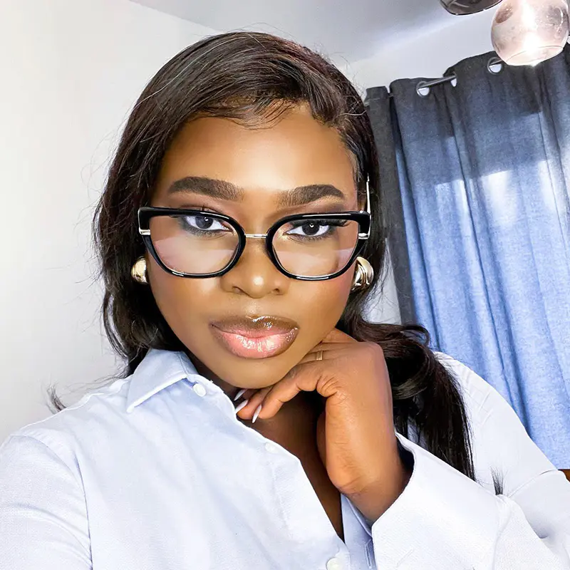 Square Black Eyeglasses