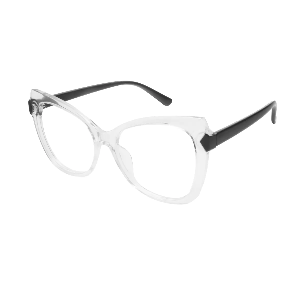 Cat-eye Clear Eyeglasses