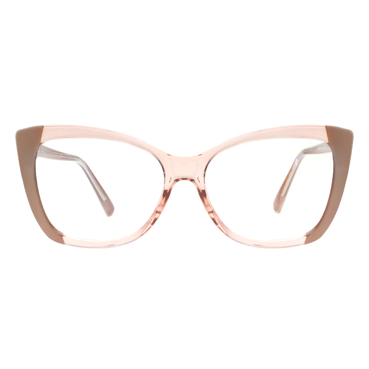 Cat-eye Transparent Pink Eyeglasses