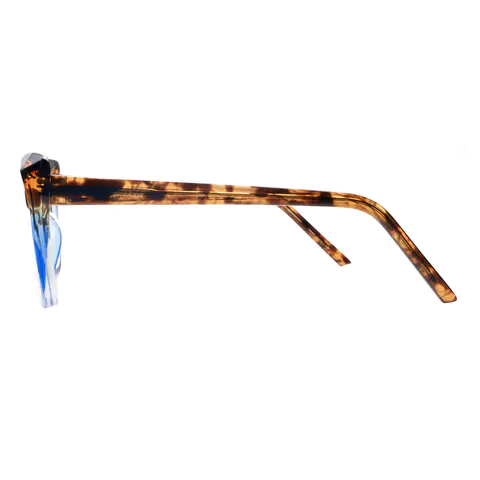 Cat-eye Tortoiseshell/Blue Eyeglasses