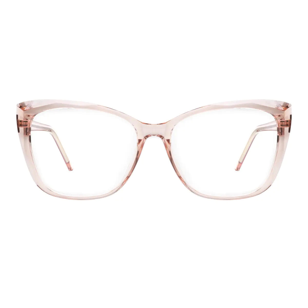 Cat-eye Transparent Pink Eyeglasses