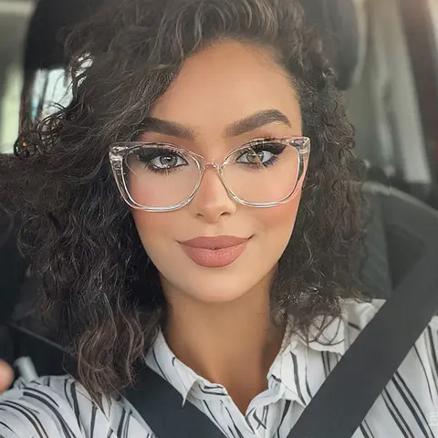 Cat-eye Clear Eyeglasses