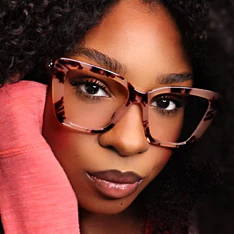 Cat-eye Gradient Pink Eyeglasses