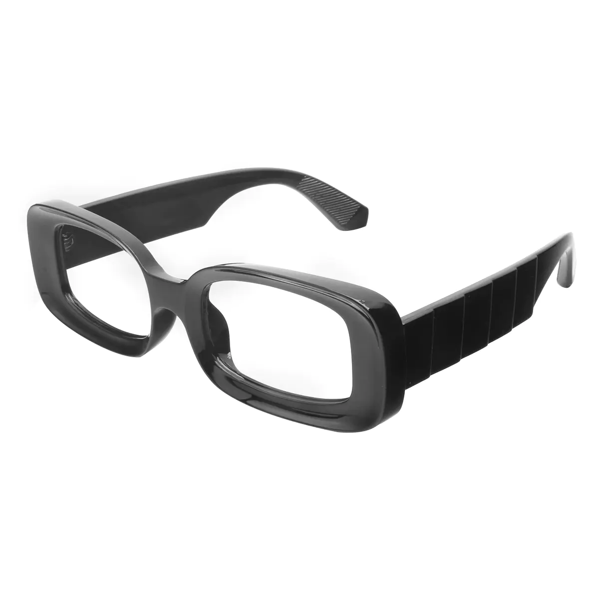 Rectangle Black Eyeglasses