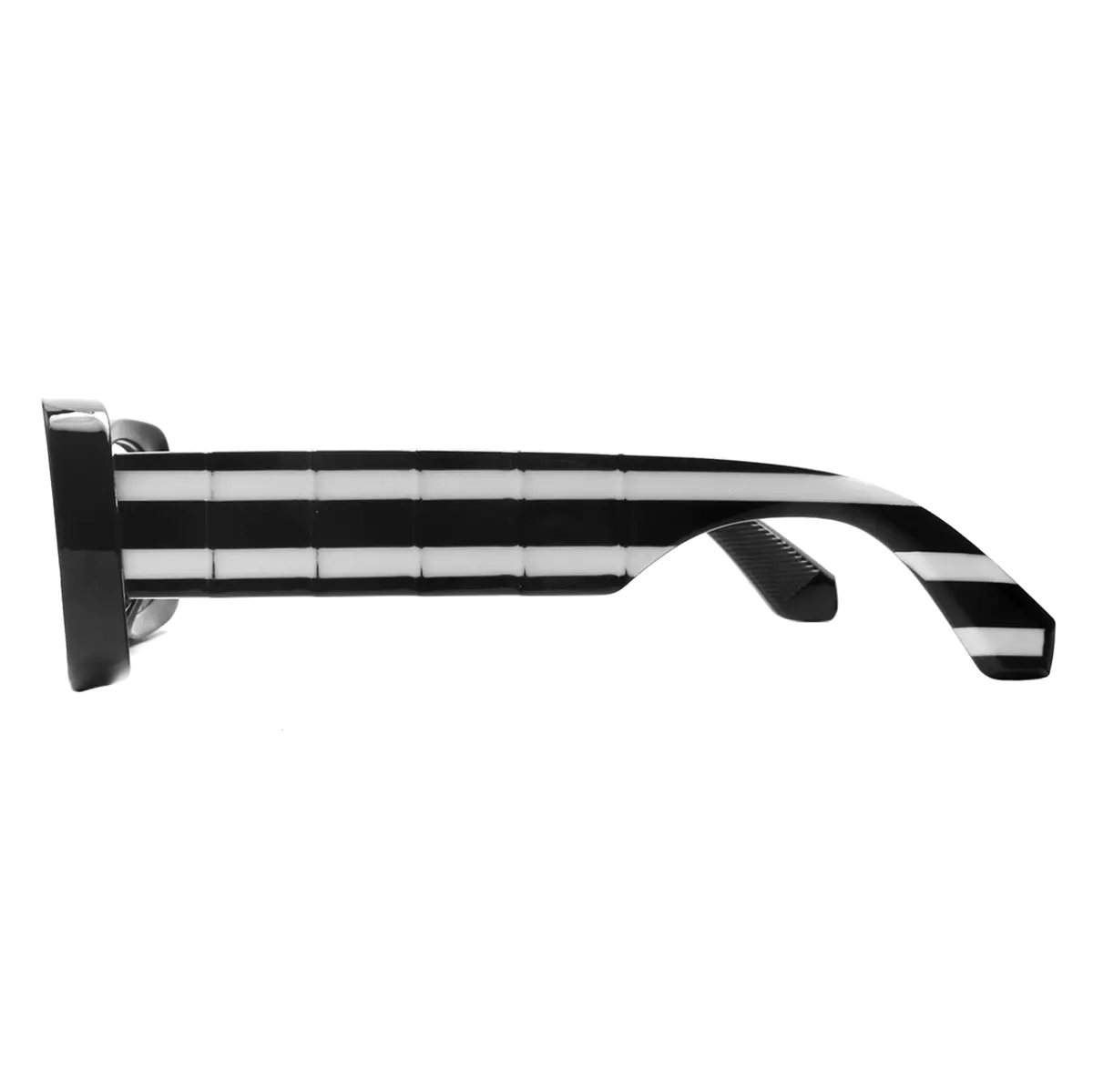 Rectangle Striped Eyeglasses