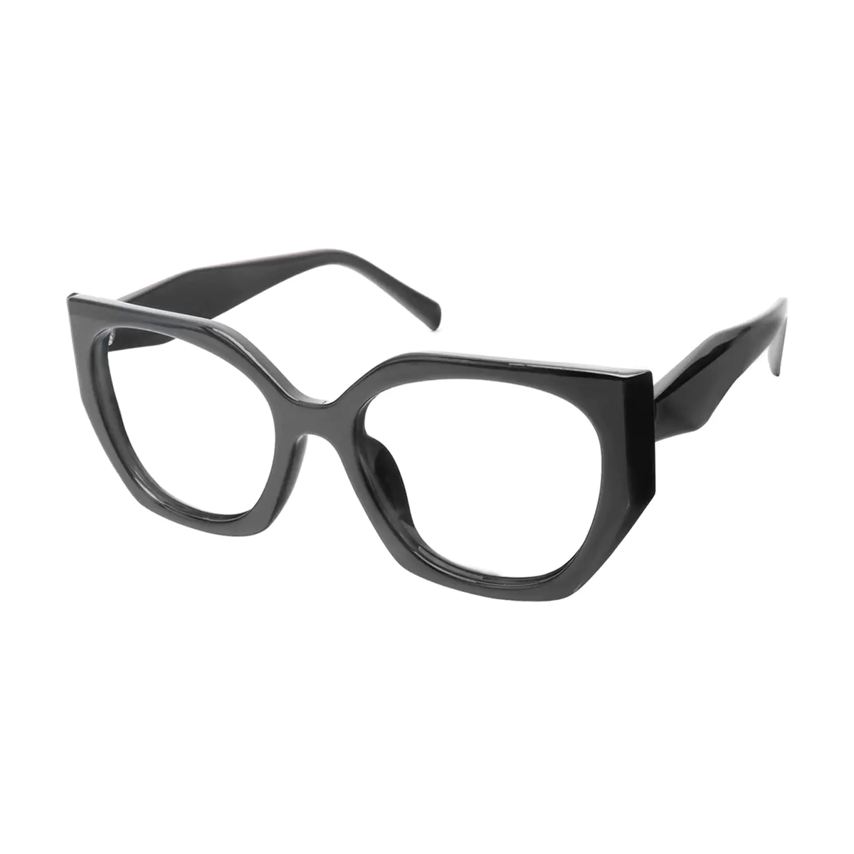 Geometric Black Eyeglasses