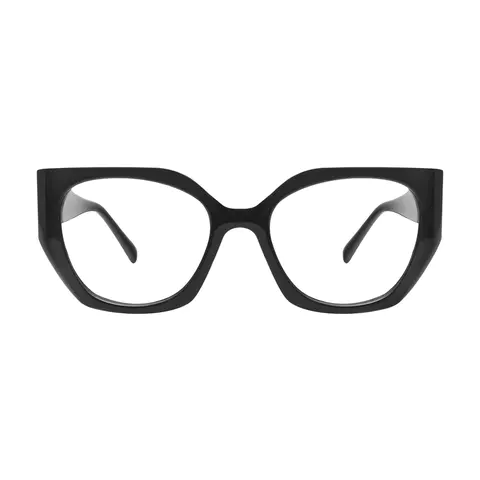 Geometric Black Eyeglasses