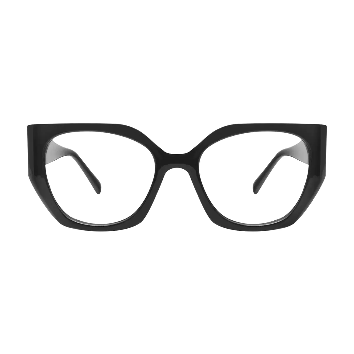 Geometric Black Eyeglasses
