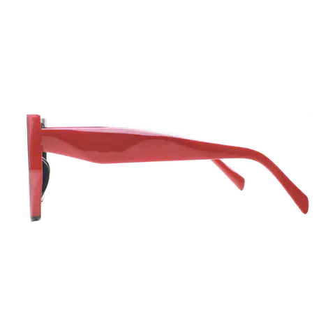 Geometric Black/Red Eyeglasses