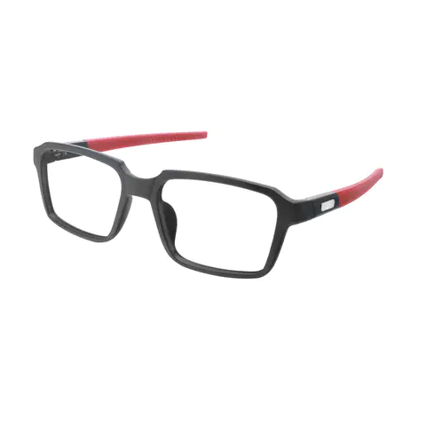 Rectangle Black/Red Eyeglasses