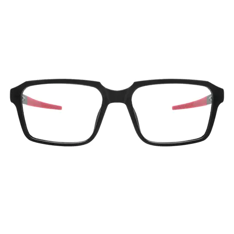 Rectangle Black/Red Eyeglasses