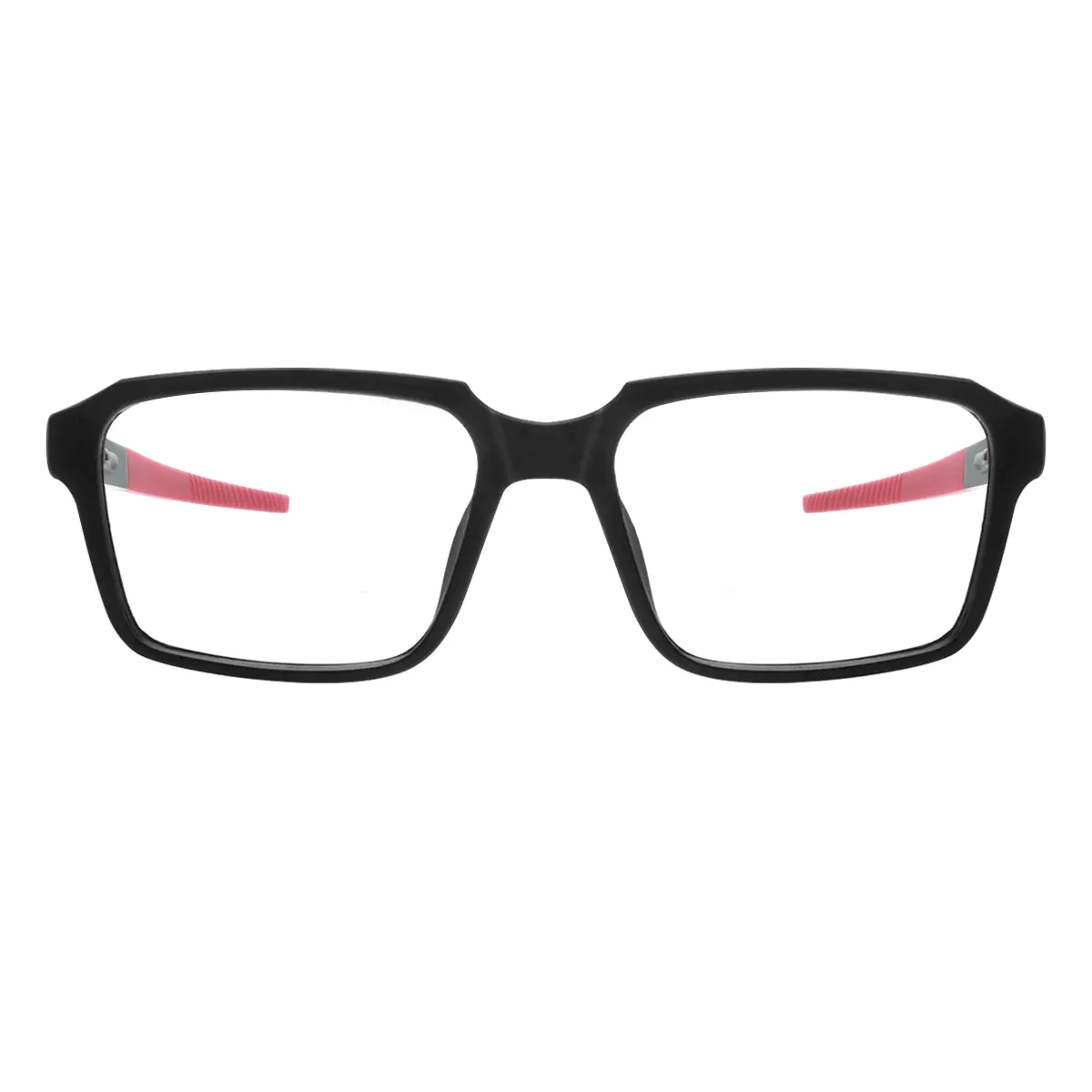 Rectangle Black/Red Eyeglasses