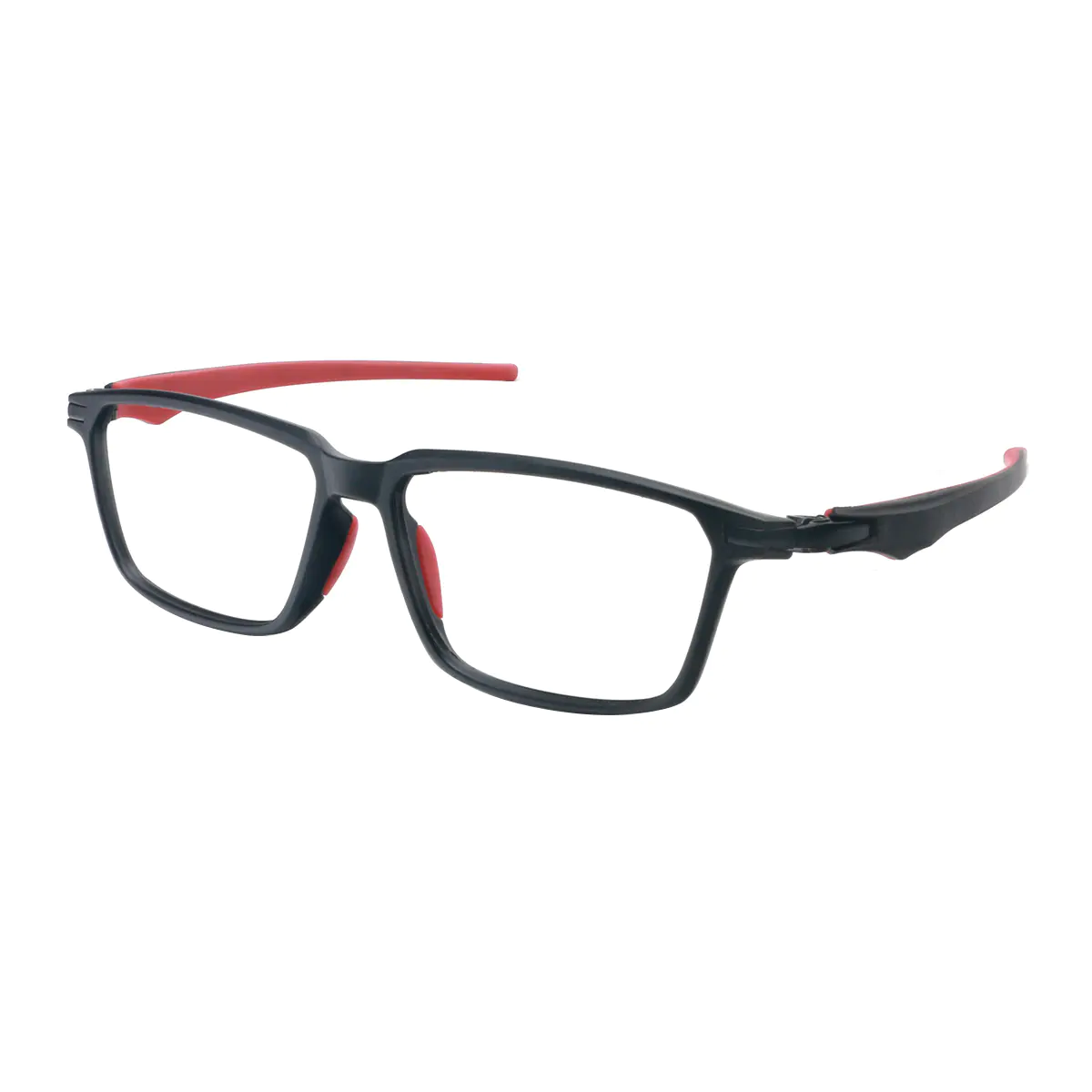 Rectangle Red Eyeglasses