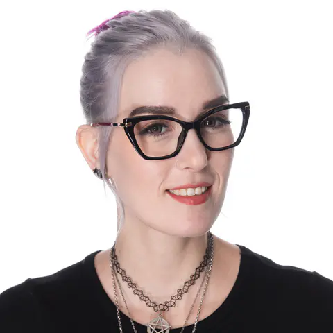 Cat-eye Black Eyeglasses