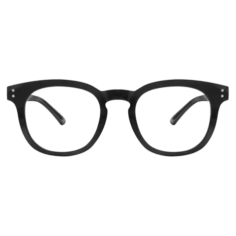 Oval Black Eyeglasses