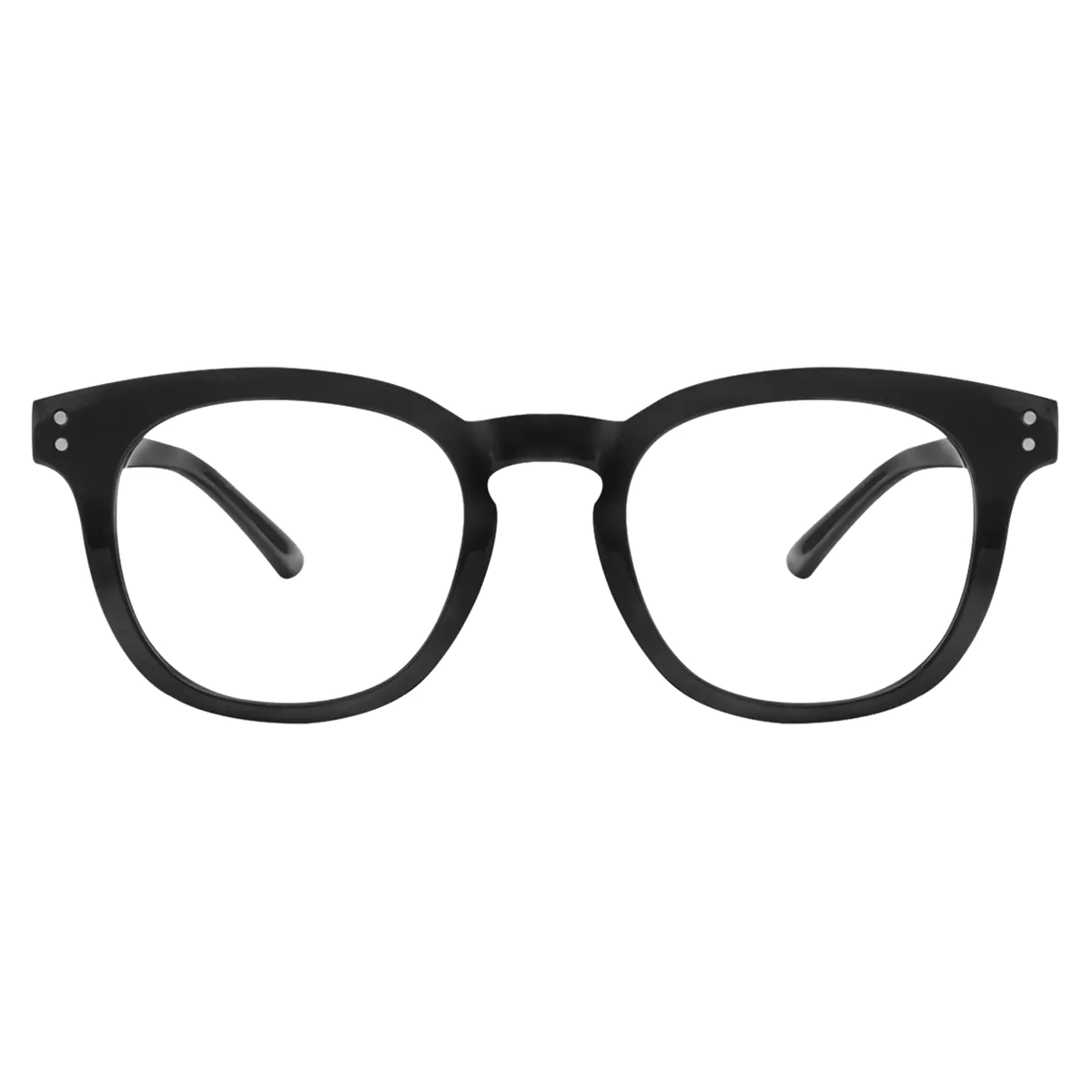 Oval Black Eyeglasses