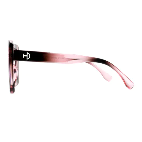 Square Transparent Pink Eyeglasses