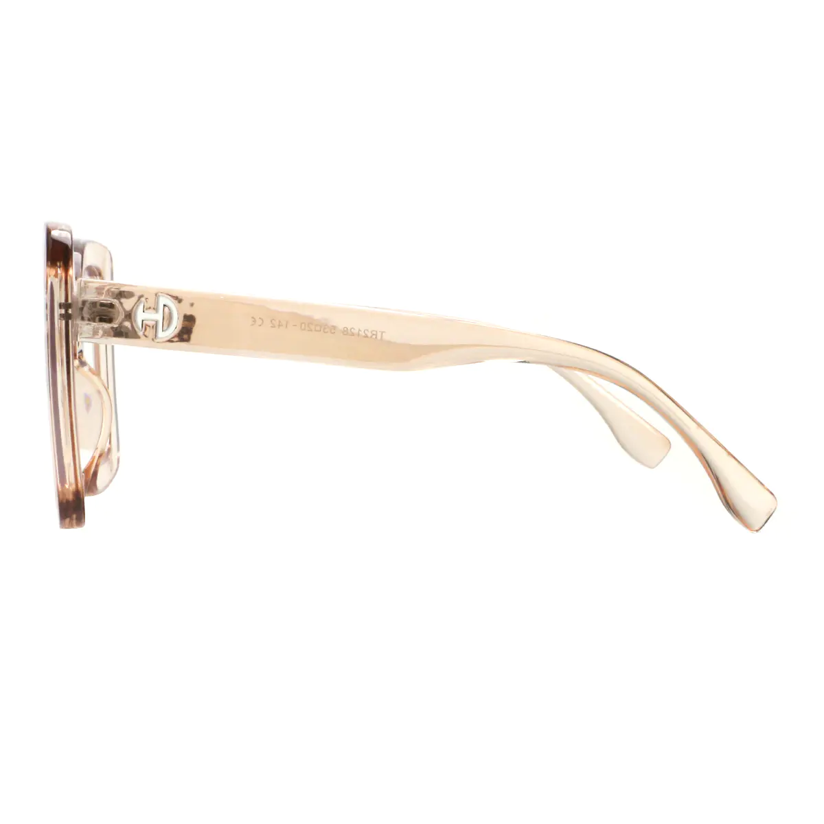 Square Transparent Yellow Eyeglasses