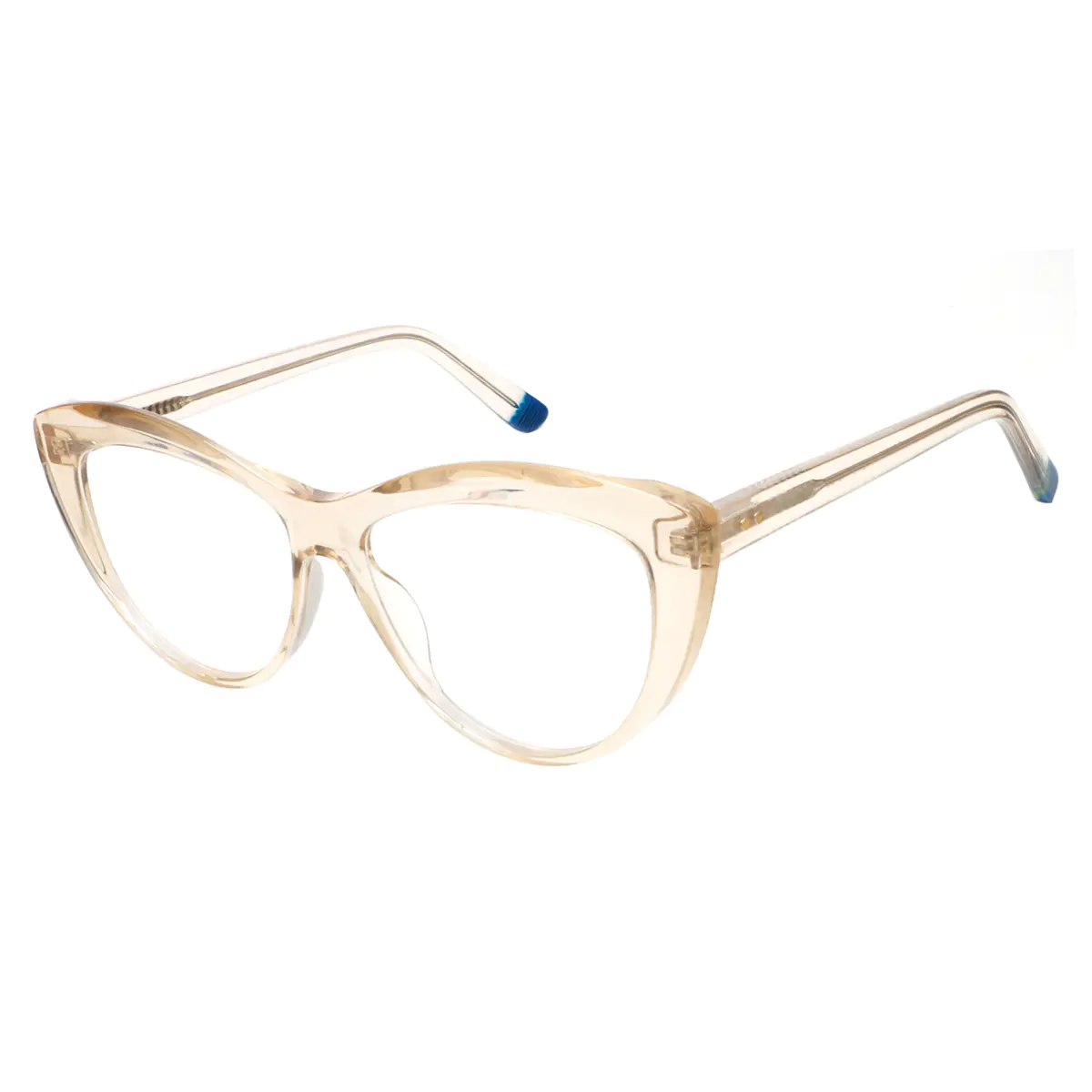 Cat-eye Light Brown Eyeglasses