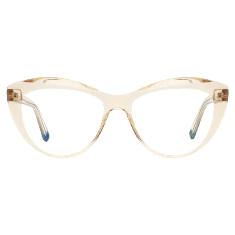Cat-eye Light Brown Eyeglasses