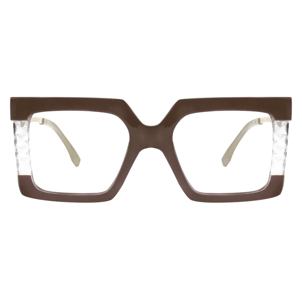 Square Brown Eyeglasses