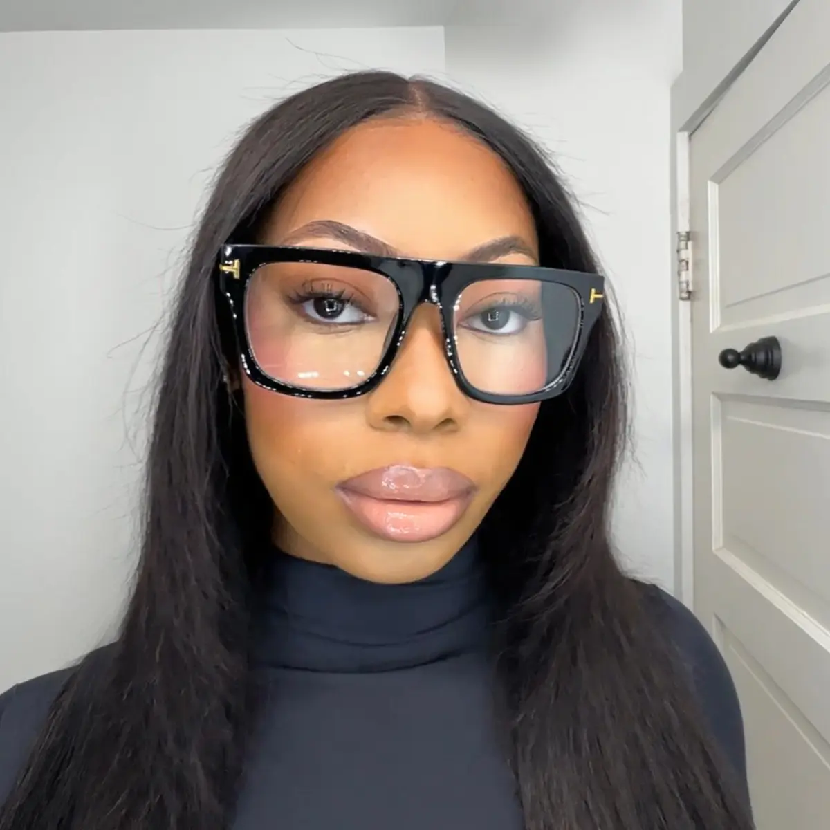 Square Black Eyeglasses