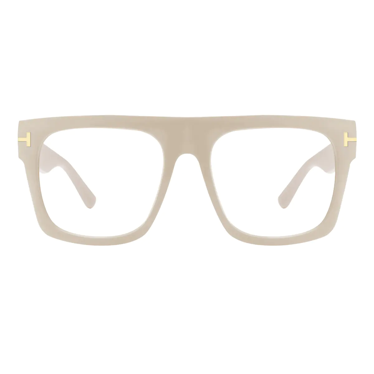 Square Cream Eyeglasses