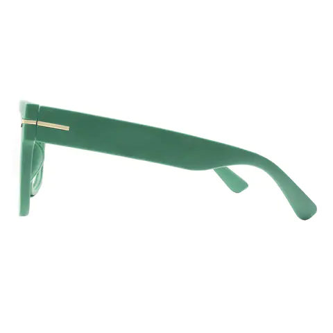 Square Dark Green Eyeglasses