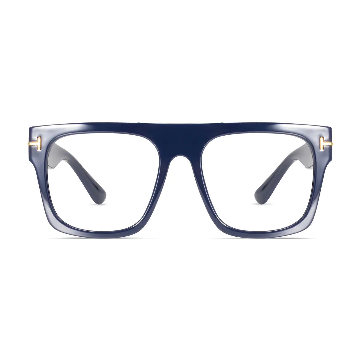 Square Navy Blue Eyeglasses