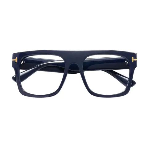 Square Navy Blue Eyeglasses