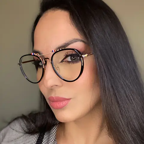 Aviator Black Eyeglasses