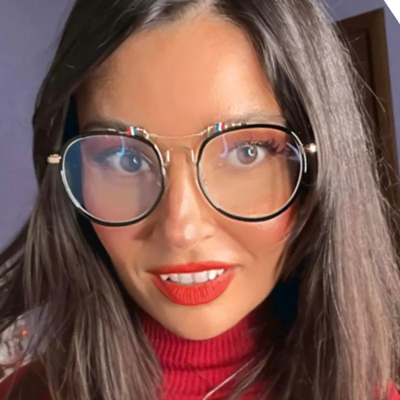 Aviator Black Eyeglasses