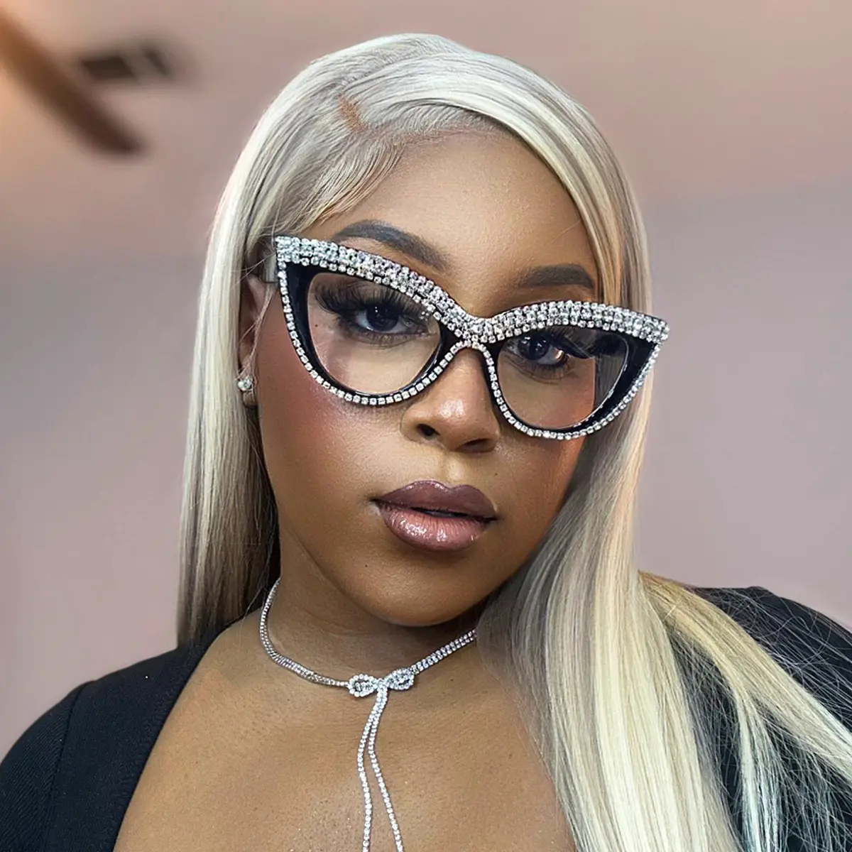 Cat-eye Black Eyeglasses