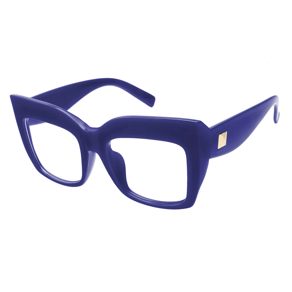 Square Blue Eyeglasses
