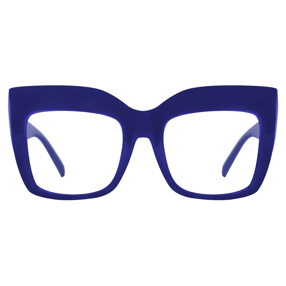 Square Blue Eyeglasses