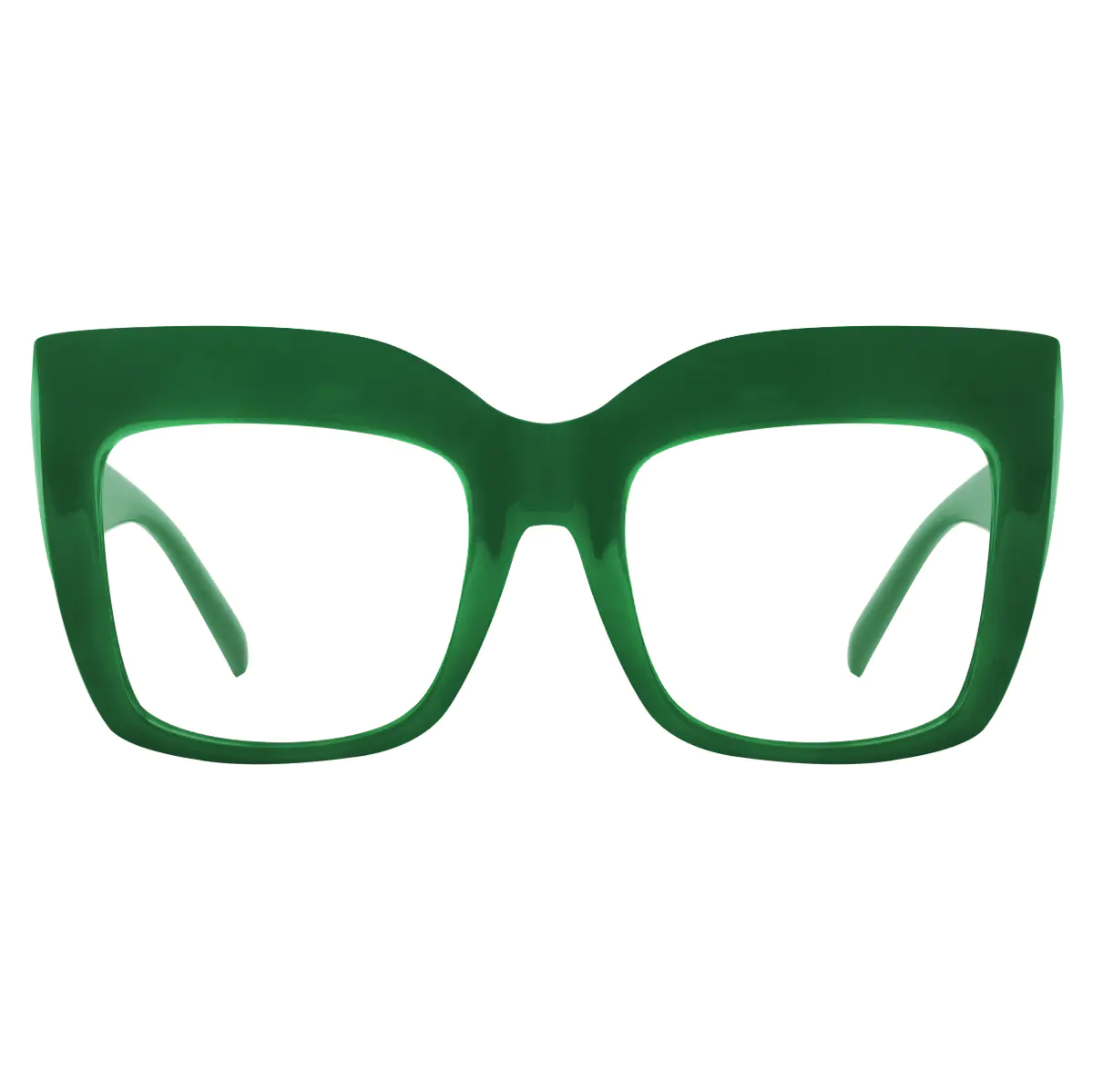 Square Green Eyeglasses