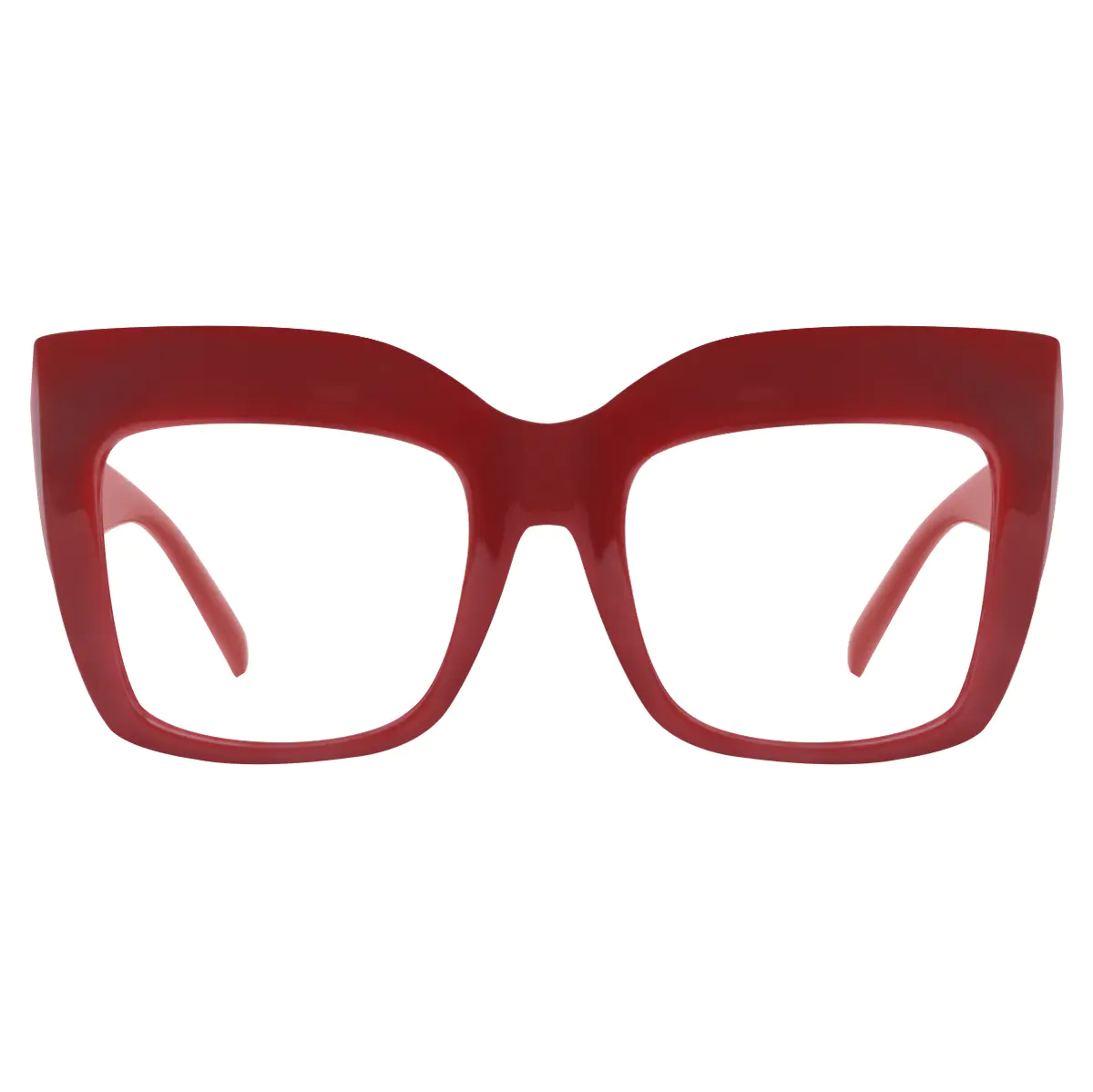Square Red Eyeglasses