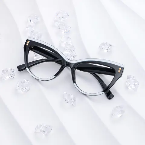 Cat-eye Black Eyeglasses