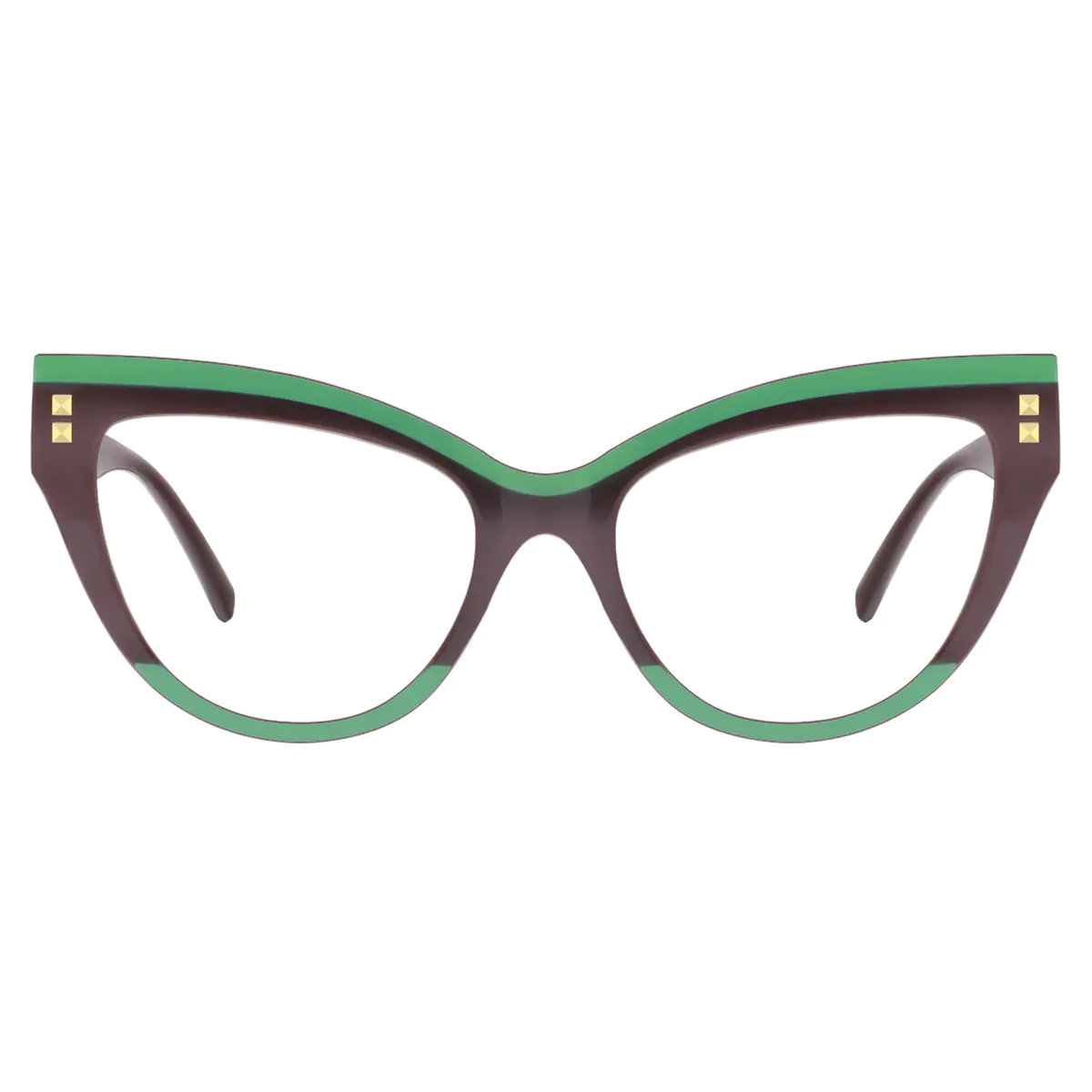 Cat-eye Brown Eyeglasses