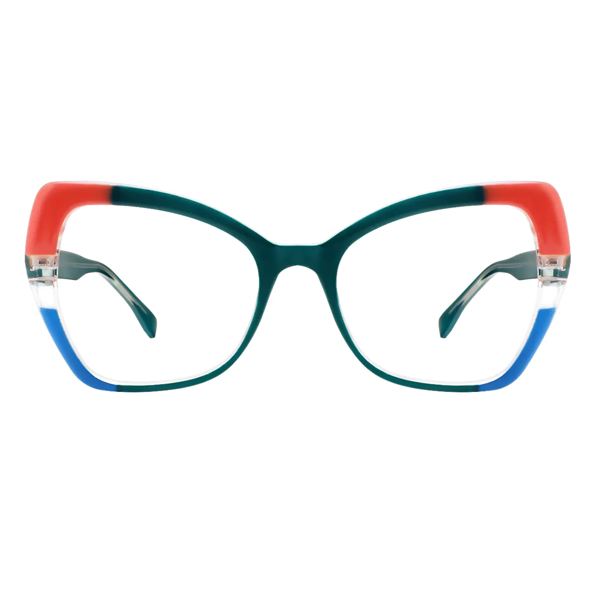 Cat-eye Green Eyeglasses