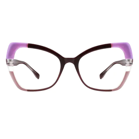 Cat-eye Brown Eyeglasses