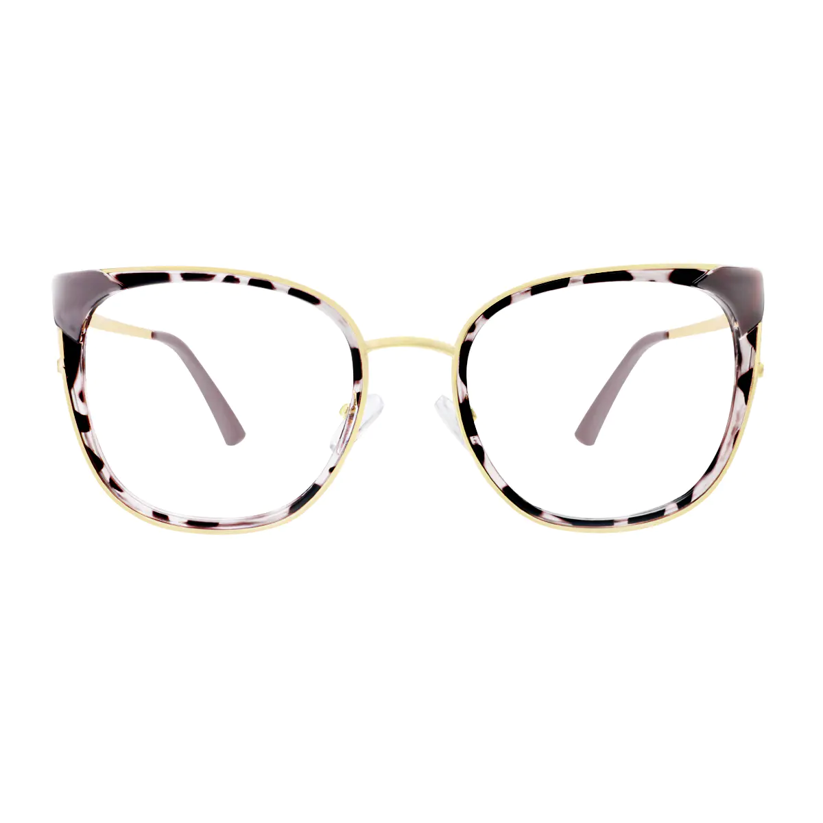 Square Tortoiseshell/Gold Eyeglasses